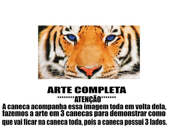 Caneca Polímero Tigre Personalizada