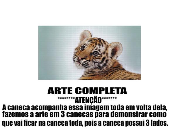 Caneca Polímero Tigre Personalizada
