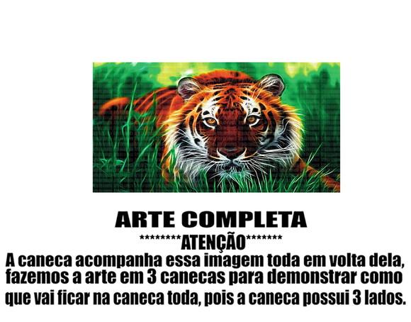Caneca Polímero Tigre Personalizada