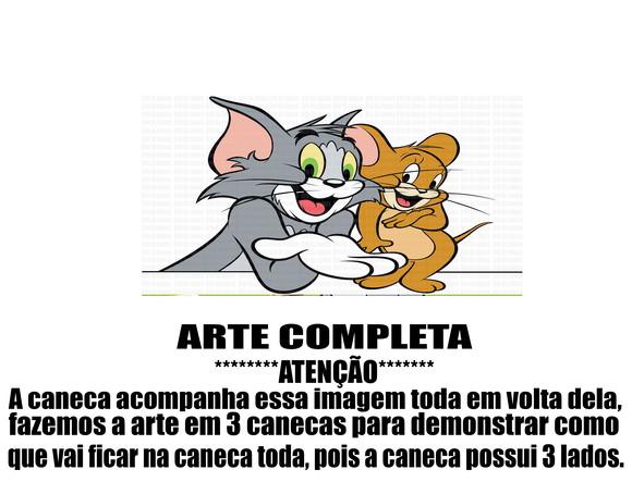 Caneca Polímero Tom e Jerry Personalizada