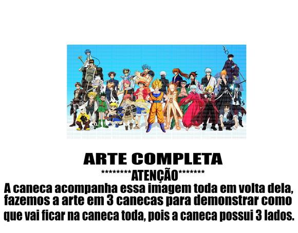 Caneca Polímero Top Animes Personalizada