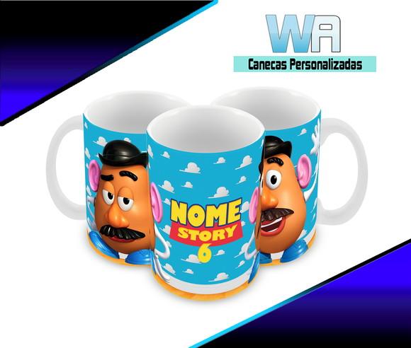 Caneca Polímero Toy Story Cabeça de Batata Personalizada
