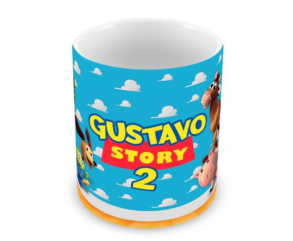 Caneca Polímero Toy Story Seu Nome Personalizada