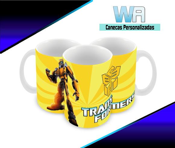 Caneca Polímero Transformers Bumblebee Personalizada