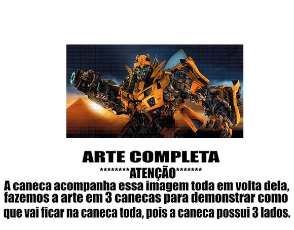 Caneca Polímero Transformers Bumblebee Personalizada