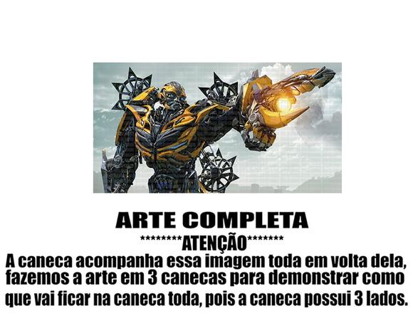 Caneca Polímero Transformers Bumblebee Personalizada