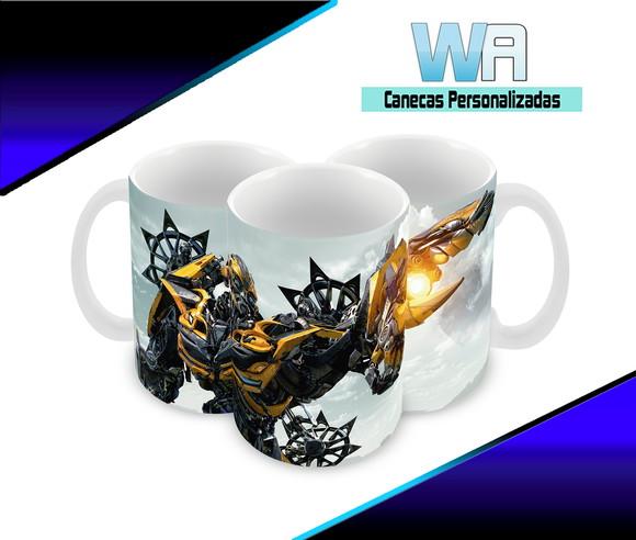 Caneca Polímero Transformers Bumblebee Personalizada