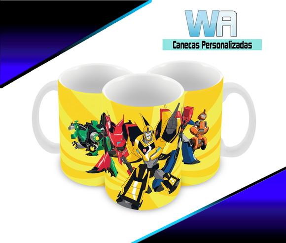 Caneca Polímero Transformers Desenho Personalizada