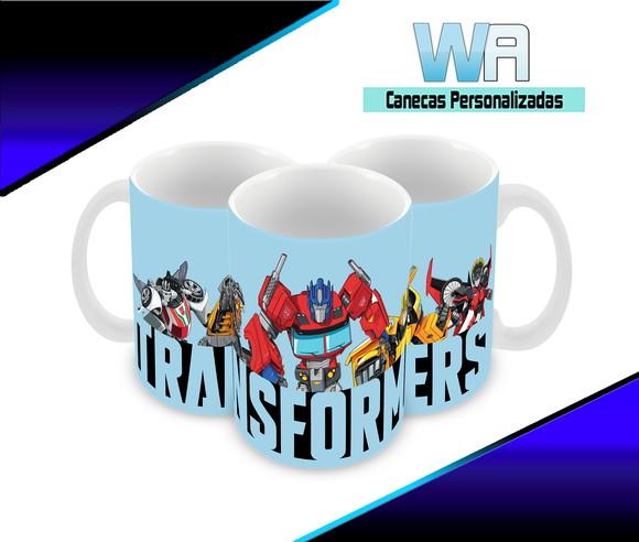 Caneca Polímero Transformers Desenho Personalizada