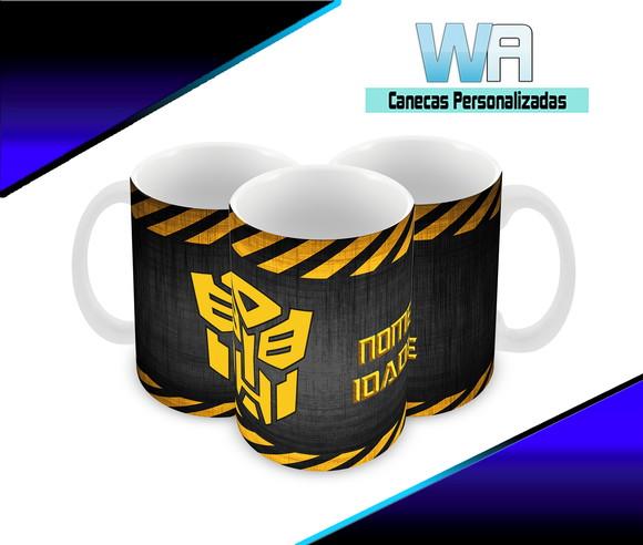 Caneca Polímero Transformers Personalizada