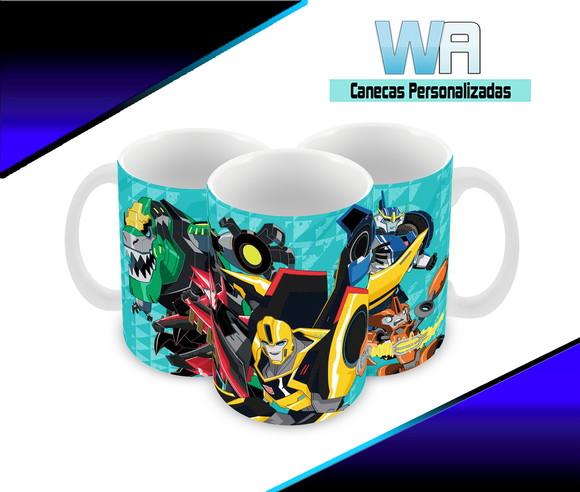 Caneca Polímero Transformers Desenho Personalizada