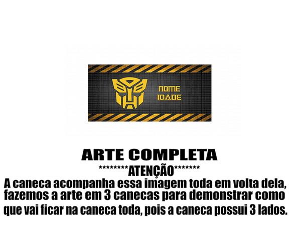 Caneca Polímero Transformers Personalizada