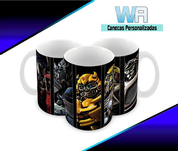 Caneca Polímero Transformers Personalizada