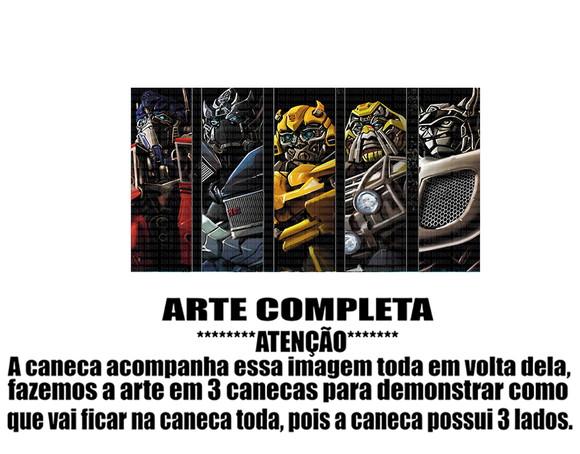 Caneca Polímero Transformers Personalizada