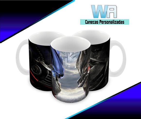 Caneca Polímero Transformers Personalizada