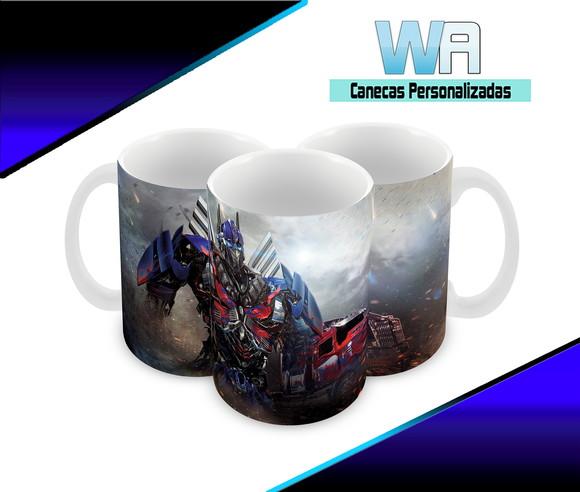 Caneca Polímero Transformers Personalizada