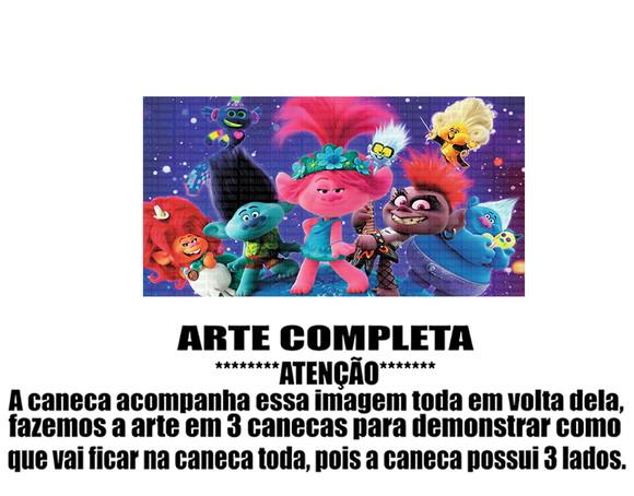 Caneca Polímero Trolls Personalizada