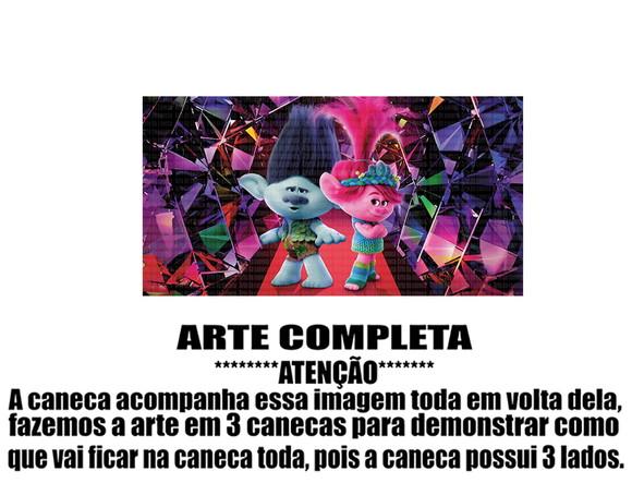 Caneca Polímero Trolls Personalizada