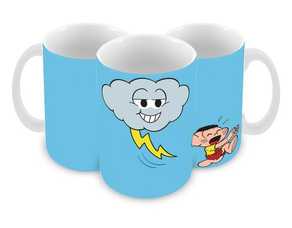 Caneca Polímero Turma da Mônica Cascão Personalizada