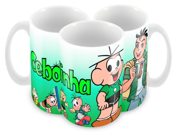 Caneca Polímero Turma da Mônica Cebolinha Personalizada
