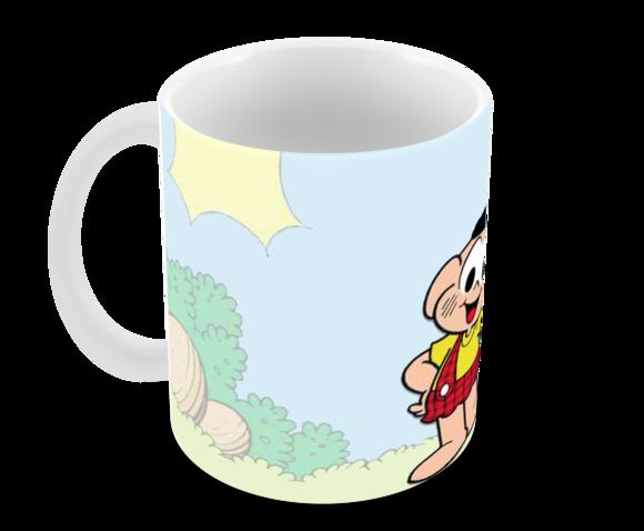 Caneca Polímero Turma da Mônica Cascão Personalizada