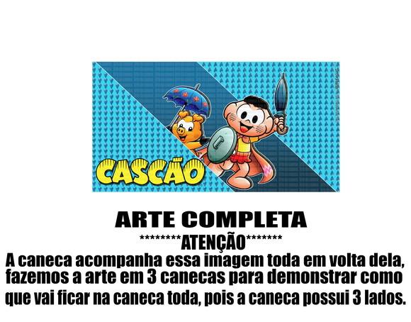 Caneca Polímero Turma da Mônica Cascão Personalizada