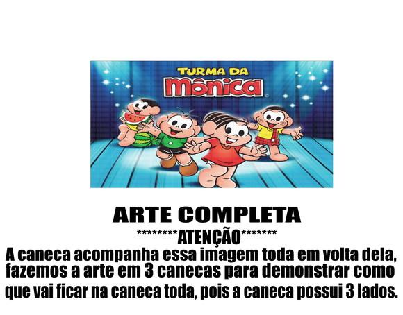 Caneca Polímero Turma da Mônica Personalizada