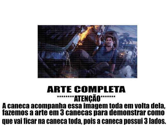 Caneca Polímero Uncharted Personalizada