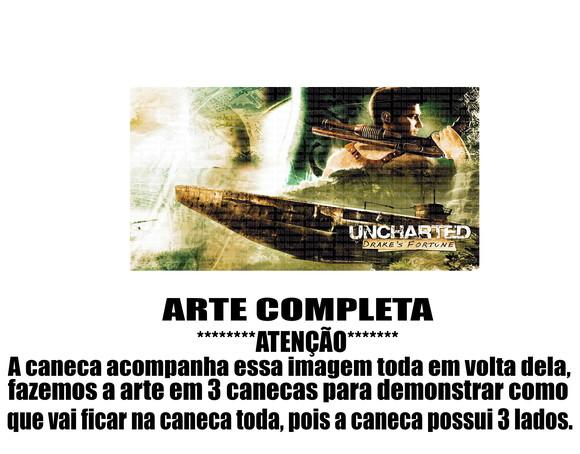 Caneca Polímero Uncharted Personalizada