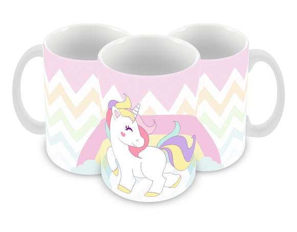 Caneca Polímero Unicórnio Personalizada
