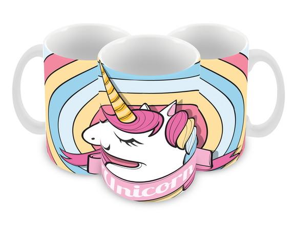Caneca Polímero Unicórnio Personalizada