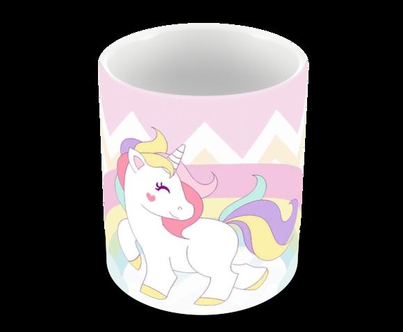 Caneca Polímero Unicórnio Personalizada