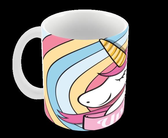 Caneca Polímero Unicórnio Personalizada