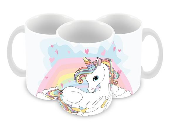 Caneca Polímero Unicórnio Personalizada