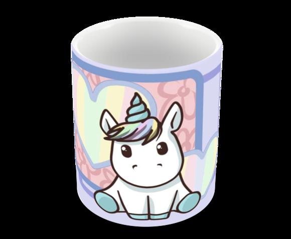 Caneca Polímero Unicórnio Personalizada