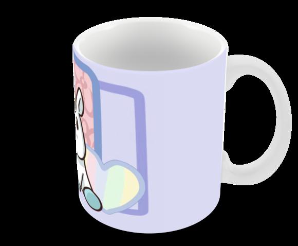 Caneca Polímero Unicórnio Personalizada