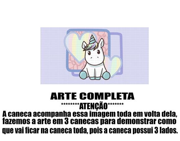 Caneca Polímero Unicórnio Personalizada
