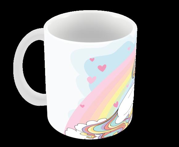 Caneca Polímero Unicórnio Personalizada