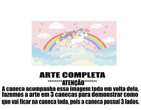 Caneca Polímero Unicórnio Personalizada