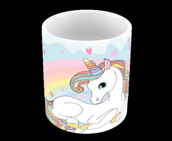 Caneca Polímero Unicórnio Personalizada