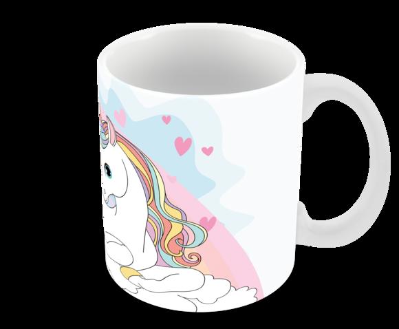 Caneca Polímero Unicórnio Personalizada