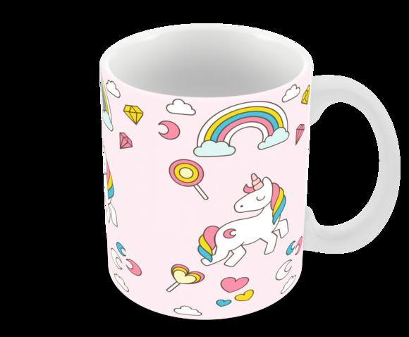 Caneca Polímero Unicórnio Personalizada