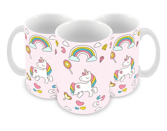 Caneca Polímero Unicórnio Personalizada