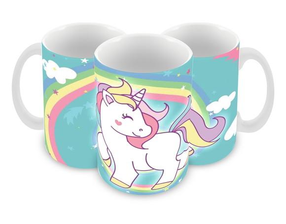 Caneca Polímero Unicórnio Personalizada