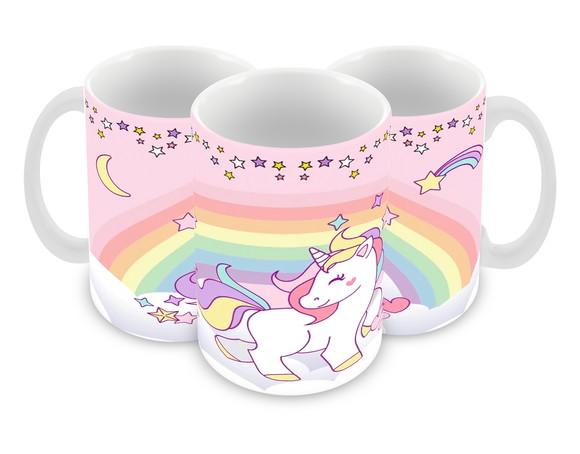 Caneca Polímero Unicórnio Personalizada