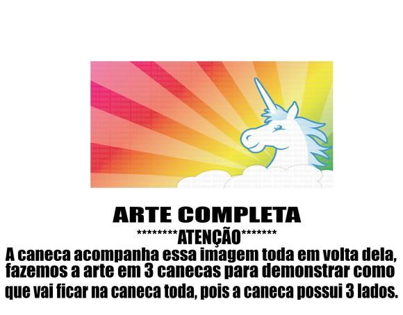 Caneca Polímero Unicórnio Personalizada