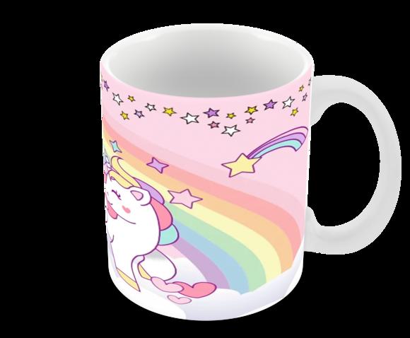Caneca Polímero Unicórnio Personalizada