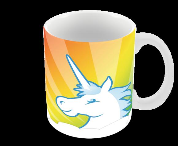 Caneca Polímero Unicórnio Personalizada