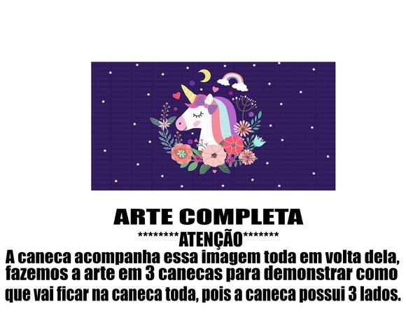 Caneca Polímero Unicórnio Personalizada