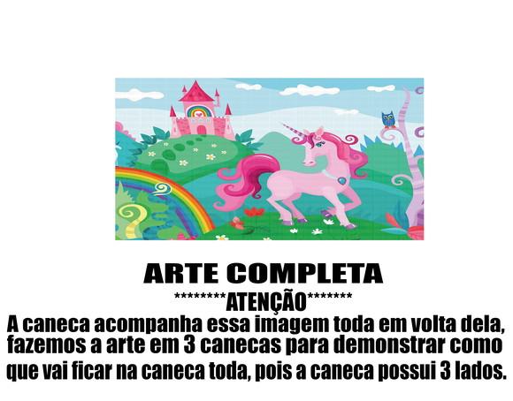 Caneca Polímero Unicórnio Personalizada
